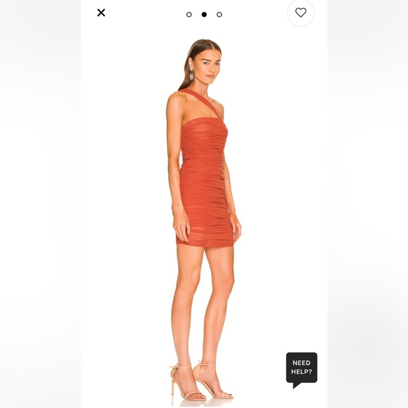 REVOLVE Ruched One-Shoulder Mini Dress by Michael Costello - Picture 3 of 8